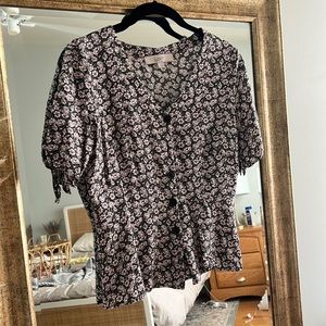 Loft floral blouse